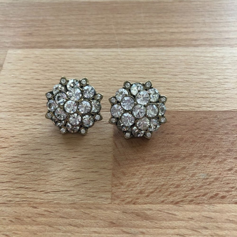 J. Crew Crystal Cluster Stud Earrings
